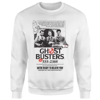 Ghostbusters Vintage Advert Sweatshirt - White - undefined undefined
