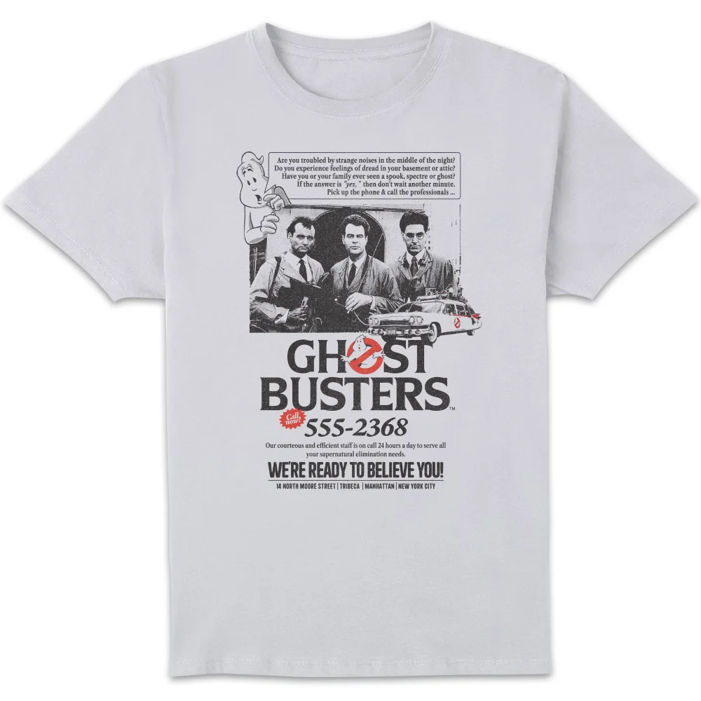 Ghostbusters Vintage Advert Unisex T-Shirt - White - S Image 1