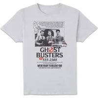 Ghostbusters Vintage Advert Unisex T-Shirt - White - undefined undefined