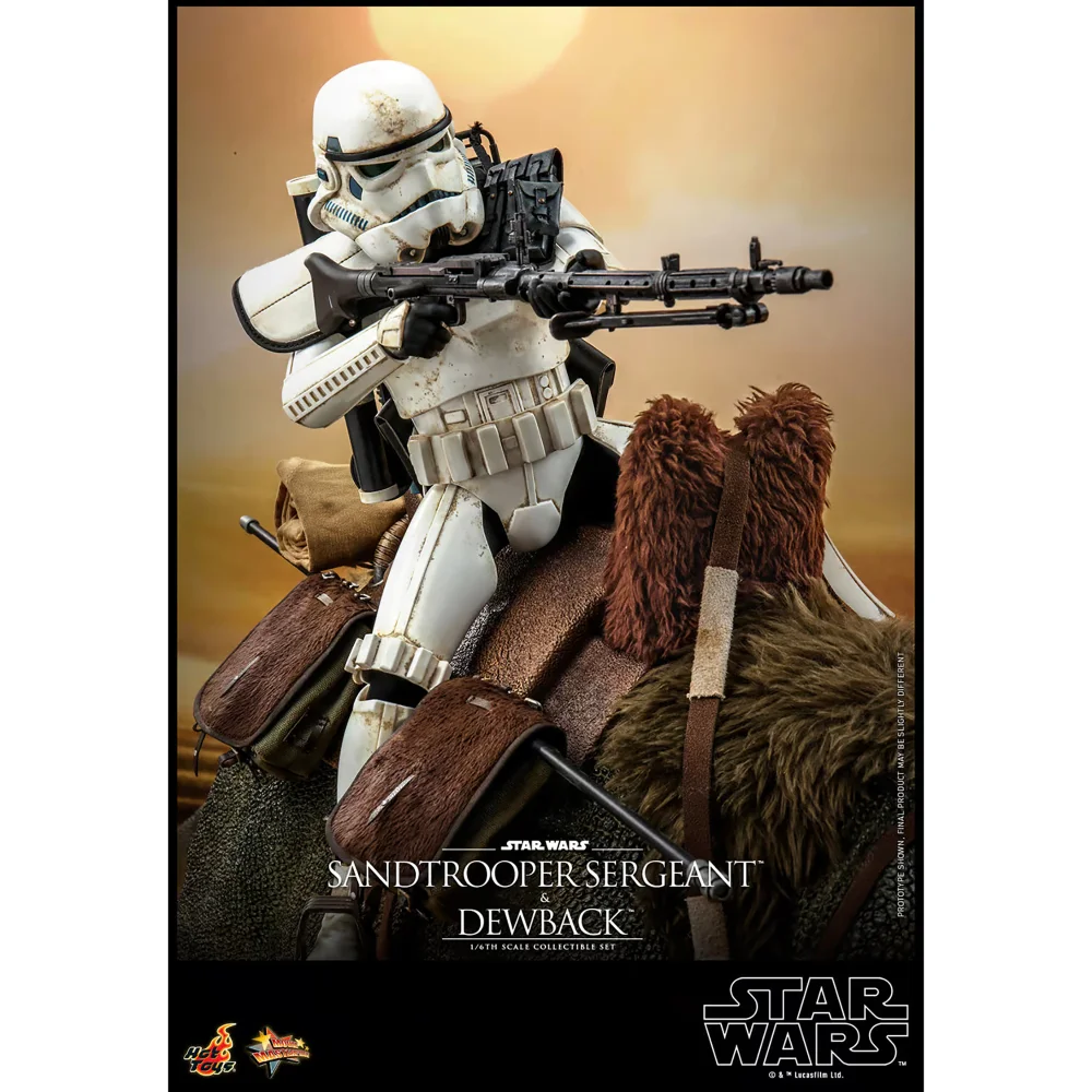 Hot Toys 1:6 Scale Star Wars A New Hope Dewback and Sandtrooper Sergeant Set Image 1