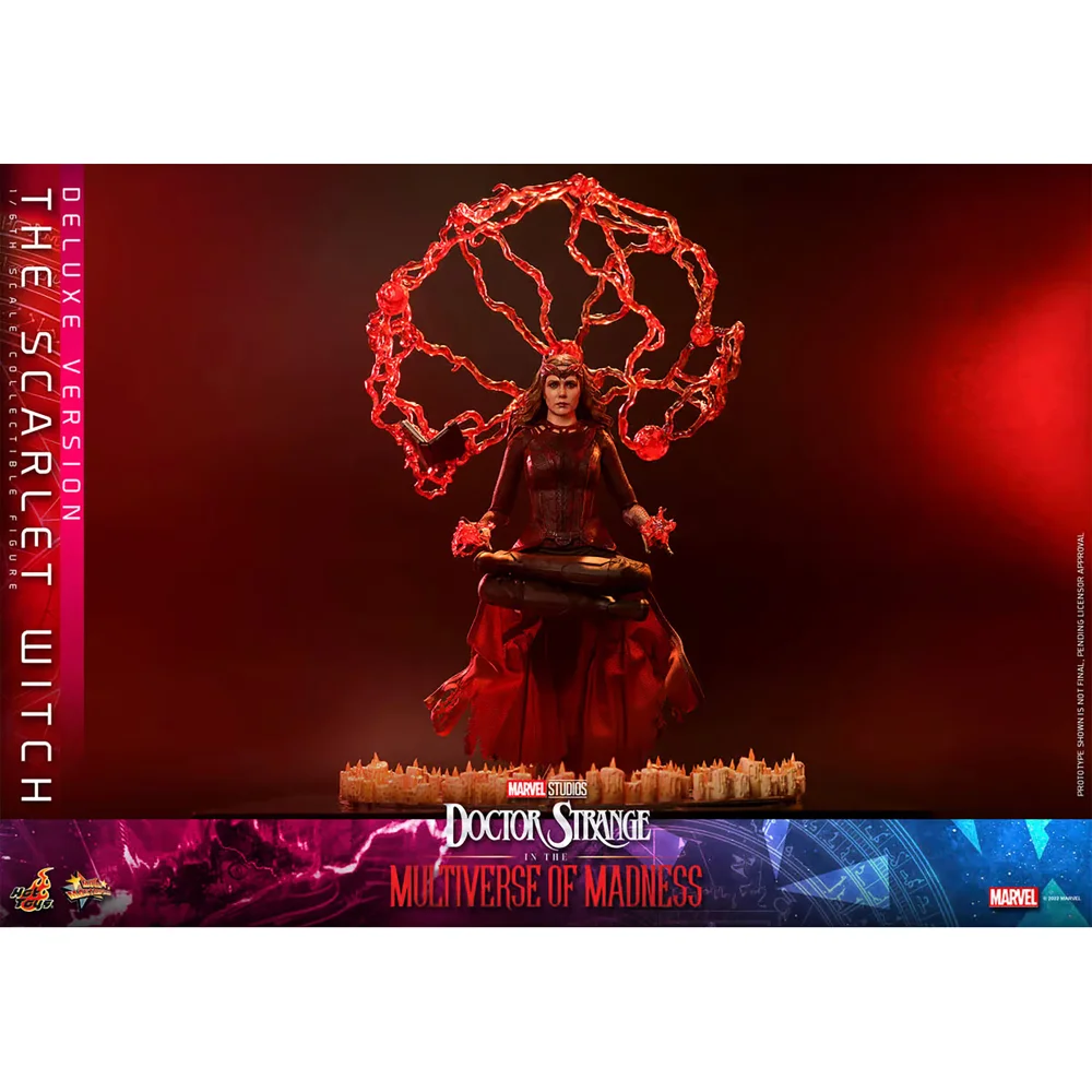 Hot Toys 1:6 Scale Marvel Doctor Strange in the Multiverse of Madness The Scarlet Witch Deluxe Edition Statue Image 1