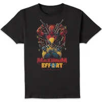 Deadpool & Wolverine Maximum Effort Unisex T-Shirt - Black - undefined undefined