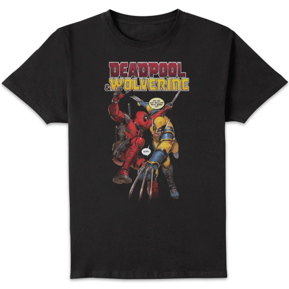 Deadpool & Wolverine Fight Unisex T-Shirt - Black - XS Image 1