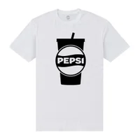 Pepsi Co. Large Cup Men's T-Shirt - White - undefined undefined