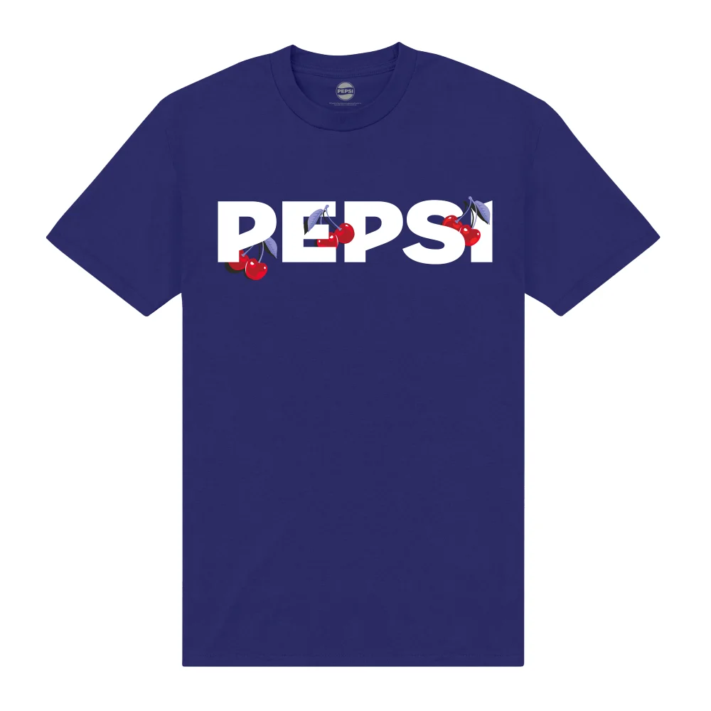 Pepsi Co. Cherry Men's T-Shirt - Blue - S Image 1