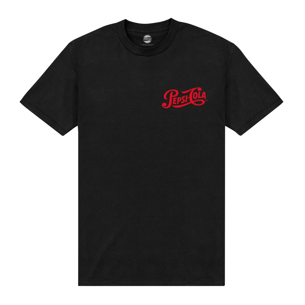 Pepsi Co. Retro Pepsi:Cola Poster Men's T-Shirt - Black - S Image 1