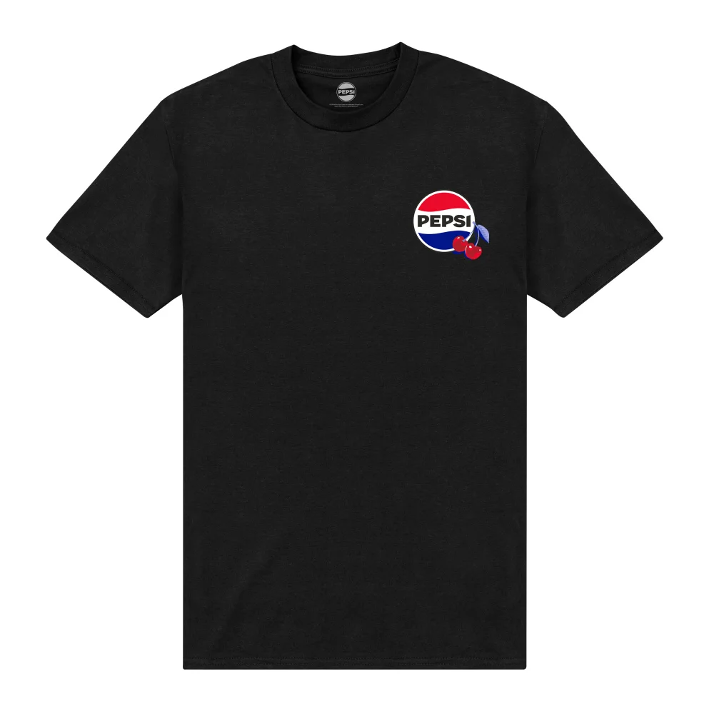 Pepsi Co. Logo Men's T-Shirt - Black - XXL Image 1