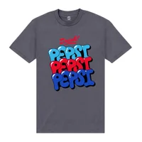 Pepsi Co. Bubble Text Men's T-Shirt - Charcoal - undefined undefined