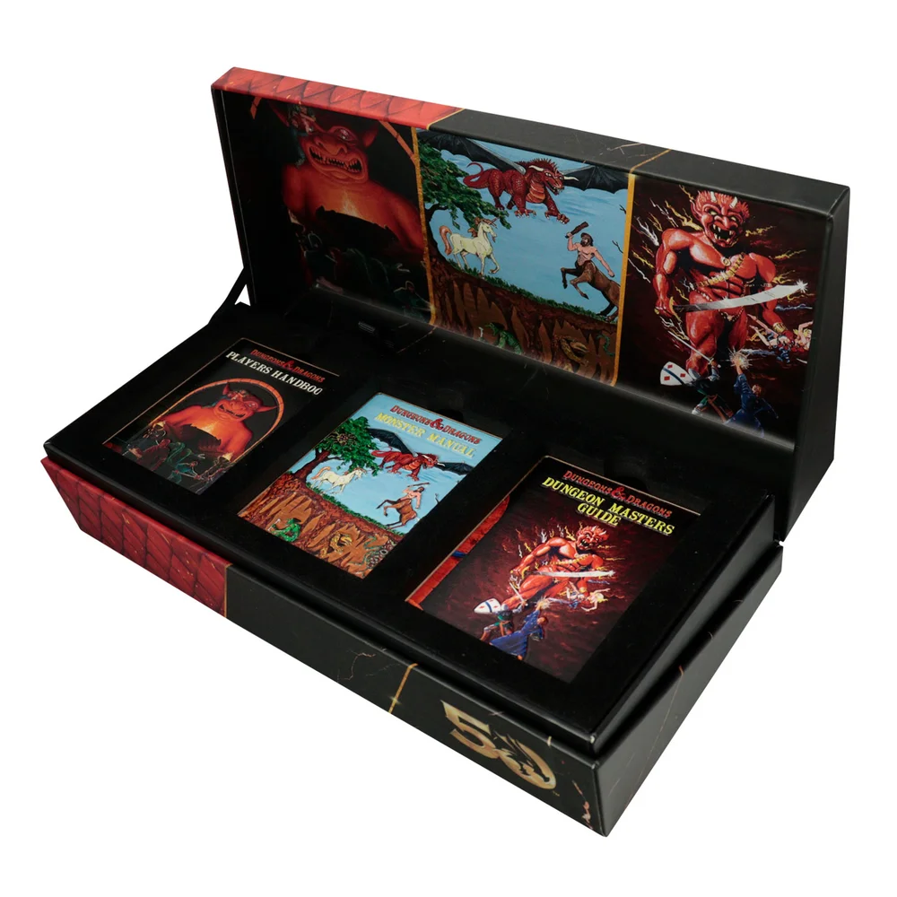Dungeons & Dragons 50th Anniversary 1st Edition Book Cover Ingot Set Image 1