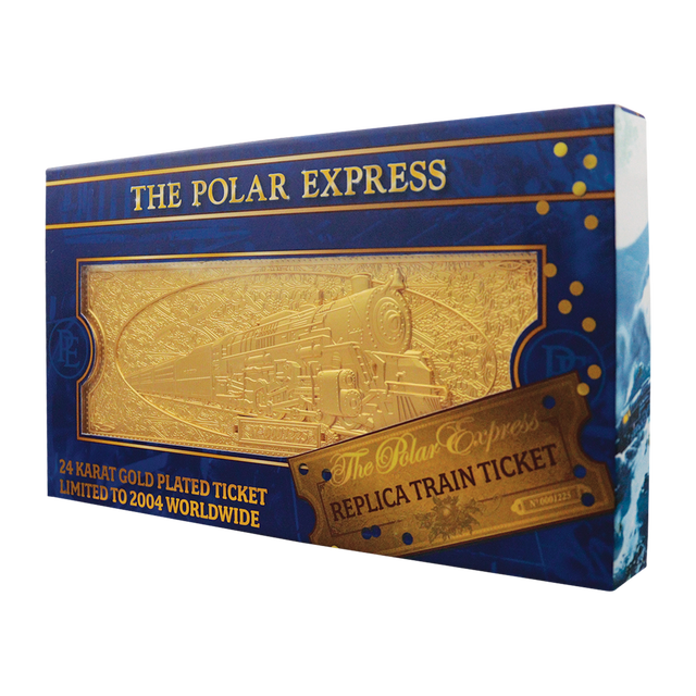 The Polar Express 24k Gold Plated Train Ticket