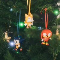 Sonic The Hedgehog Set Of 3 Christmas Ornaments - undefined undefined