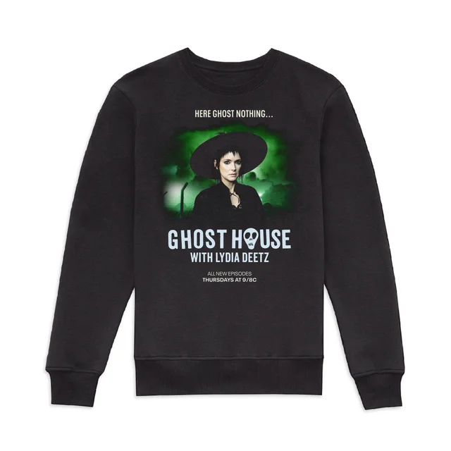 Beetlejuice Ghost House With Lydia Deetz Sweatshirt - Black