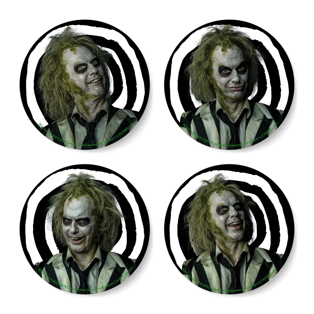 Beetlejuice Sandworm Instructional Coaster Set Image 1