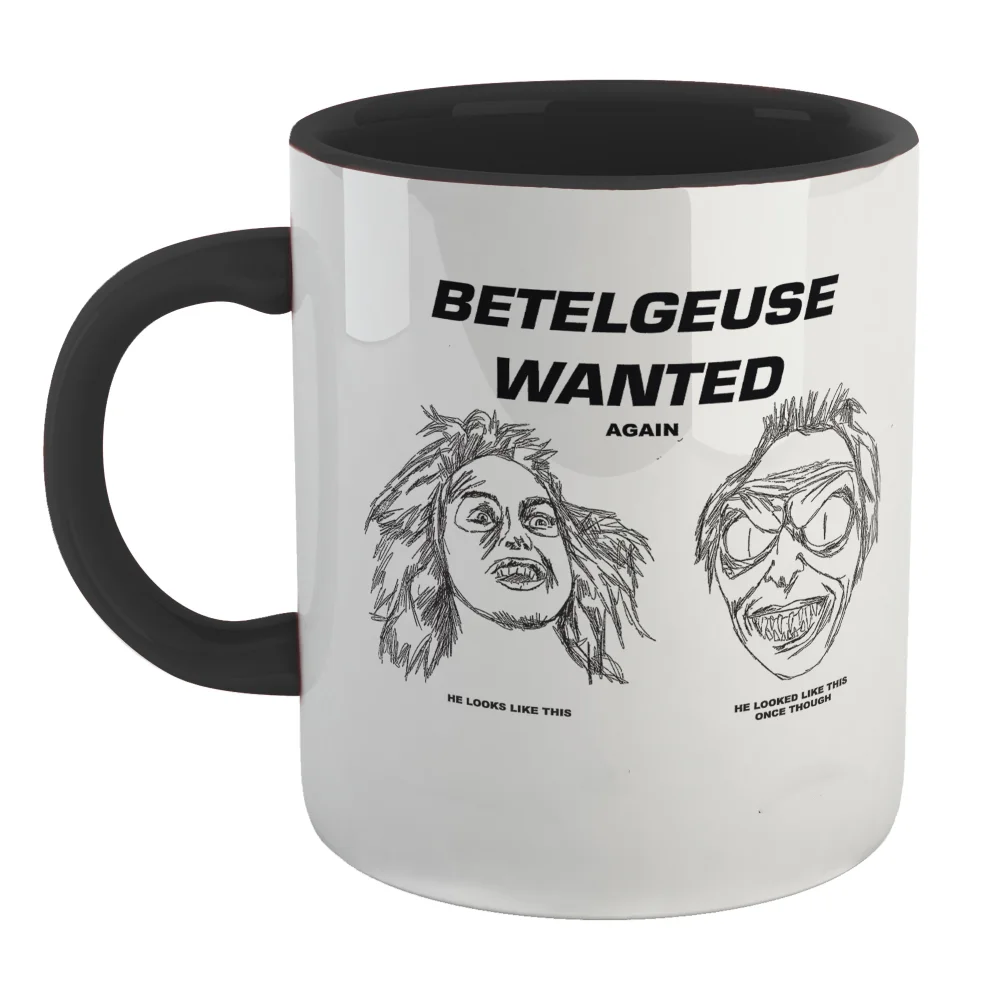Beetlejuice Wanted Poster Mug - Black Image 1