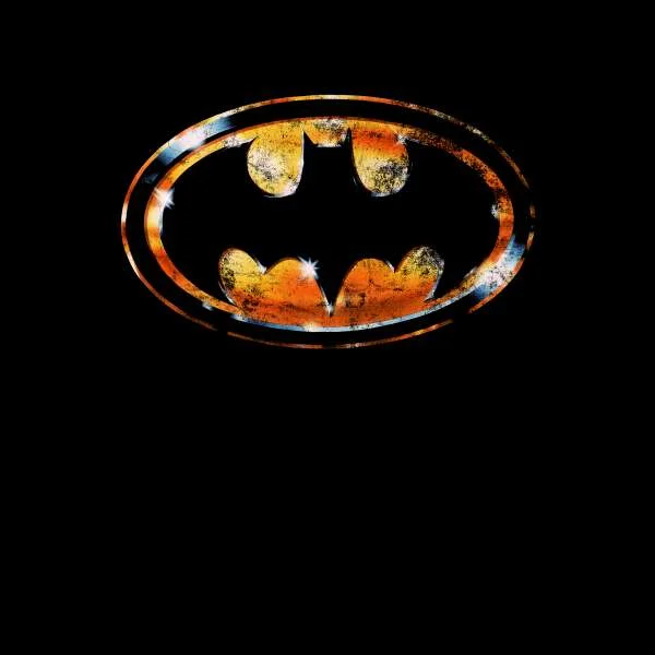 BATMAN Bat Logo Distressed Sweatshirt - Black