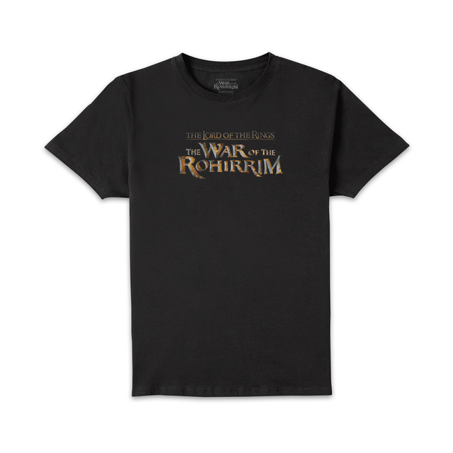 Lord Of The Rings Cinematic Logo Unisex T-Shirt - Black