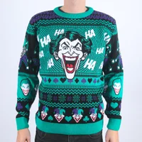 The Joker Ha-Ha-Happy Holidays Knitted Christmas Jumper
