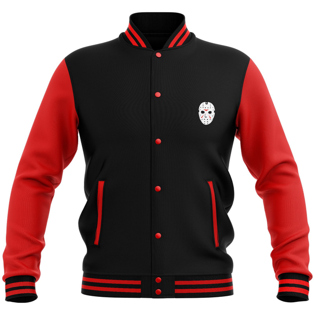 Friday the 13th Final Chapter Varsity Jacket - Black/Red