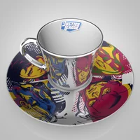 DC Comics Justice League Collectors Plate & Mirror Mug Set - undefined undefined