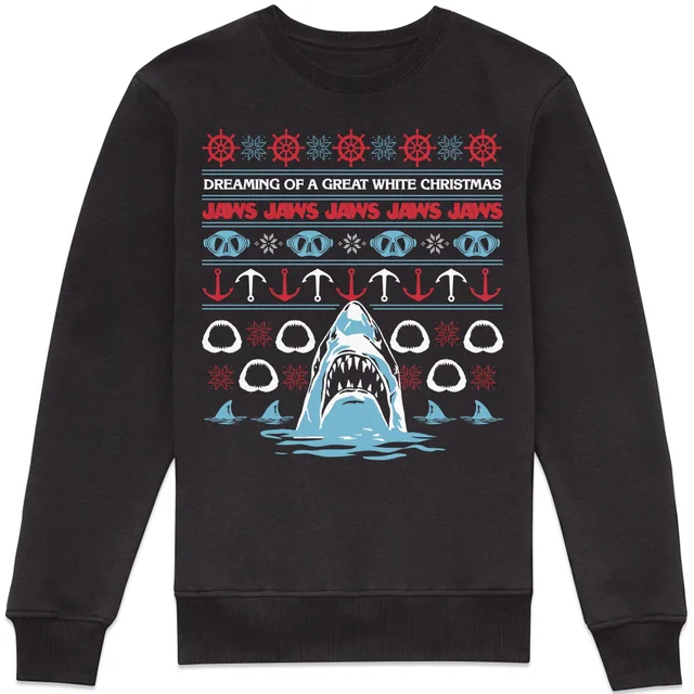 Jaws Santa Jaws Sweatshirt - Black