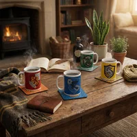 Harry Potter Houses 4x Mugs & Coasters Bundle