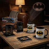 Batman 4x Mugs & Coasters Bundle - undefined undefined
