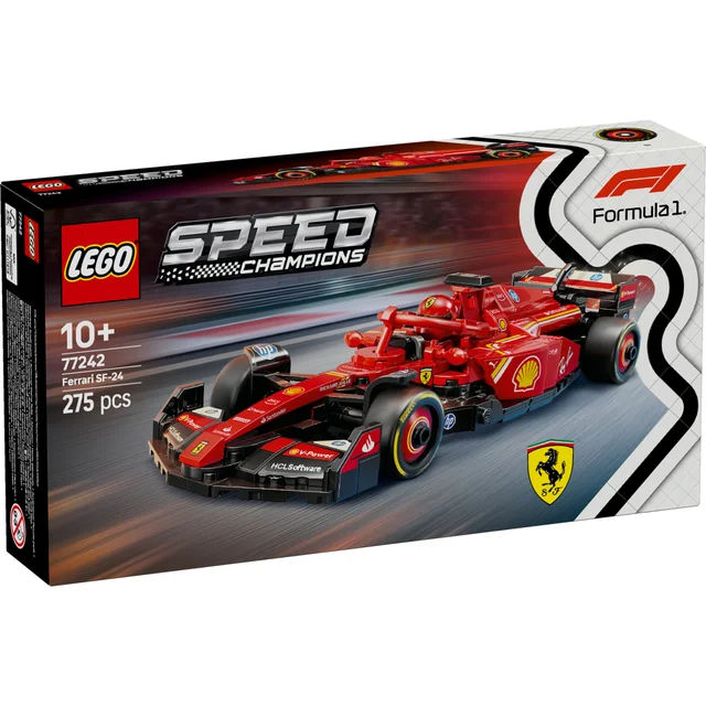 LEGO Speed Champions Ferrari SF-24 F1 Race Car Toy 77242