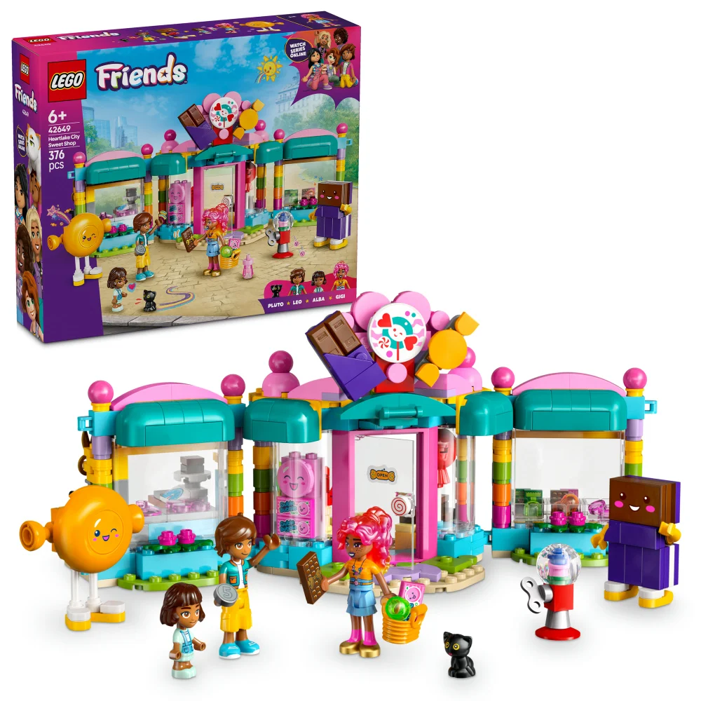 LEGO® Friends Heartlake City Sweet Shop Pretend-Play Set, Role-Play Toy 42649 Image 1