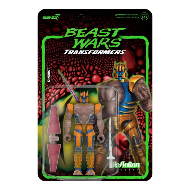 Super7 Transformers W7 - Beast Wars Dino Bot ReAction Figure