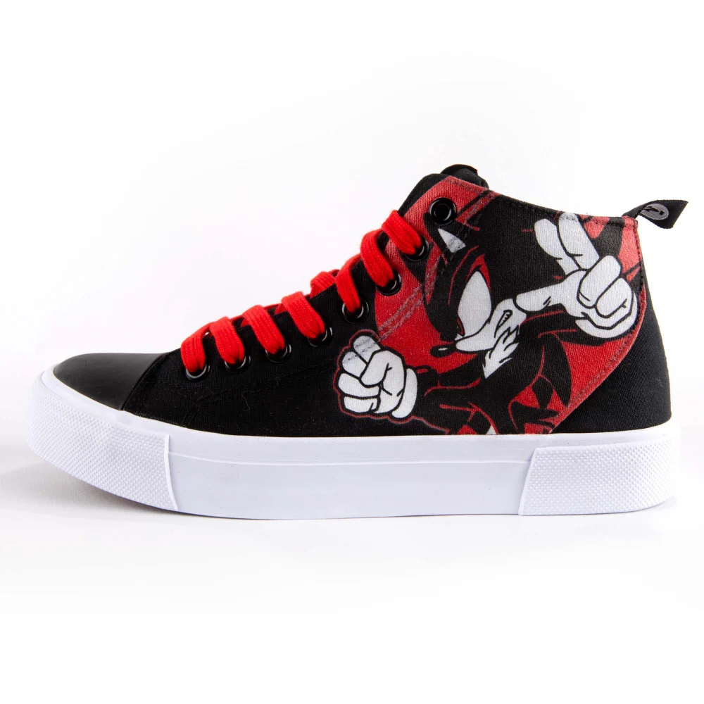 Akedo x Sonic The Hedgehog Shadow High Top - Black/White - UK 3 / EU 35.5 / US Men's 3.5 / Women's 5 Image 1