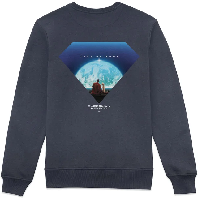 Superman Earth View Hope Sweatshirt - Navy