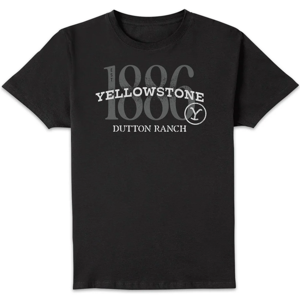 Yellowstone 1886 Unisex T-Shirt - Black - S Image 1