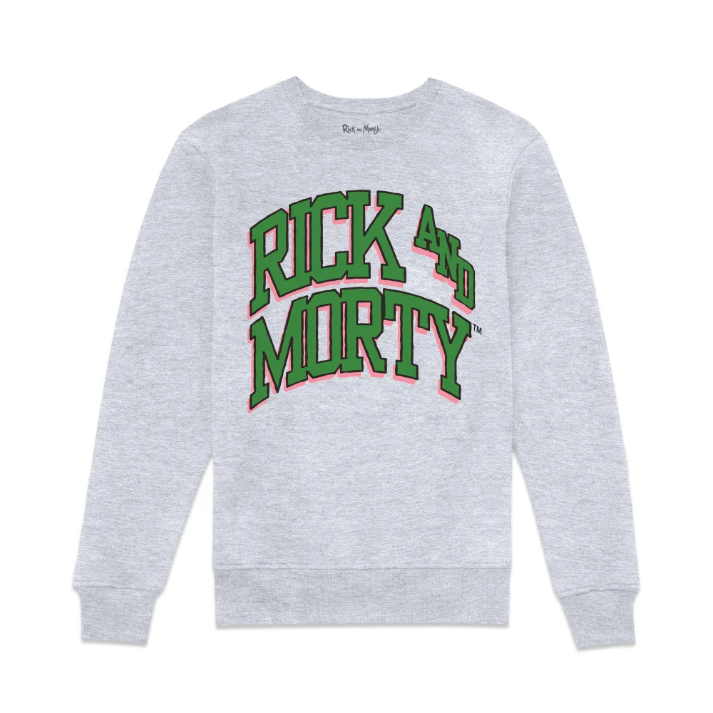 Rick and Morty Varsity Sweatshirt - Grey - L Image 1