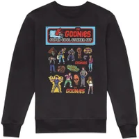 The Goonies Super Cool Sticker Set Sweatshirt - Black - undefined undefined