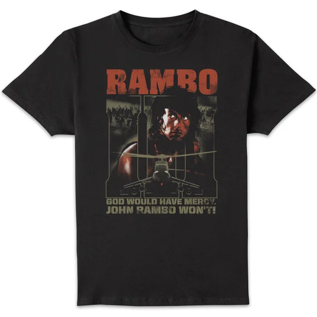 Rambo 3 No Mercy Unisex T-Shirt - Black