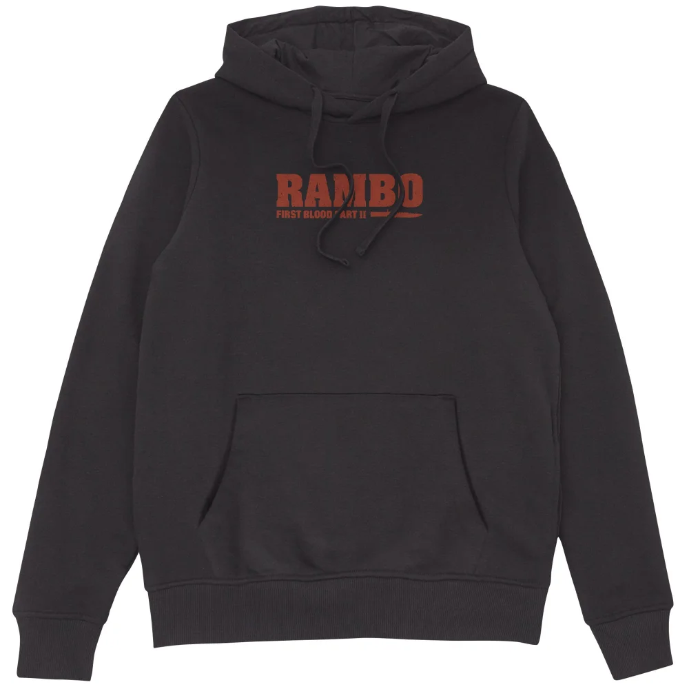 Rambo First Blood Part II Guerilla Warfare Hoodie - Black - S Image 1