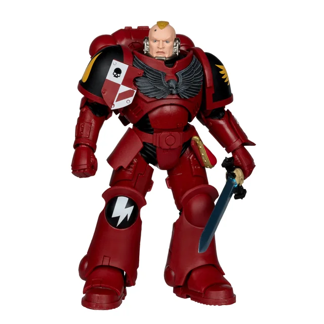 McFarlane Warhammer 40k Wave 11 Primaris Space Marine Blood Angel Assault Intercessor Sergeant Action Figure (7")