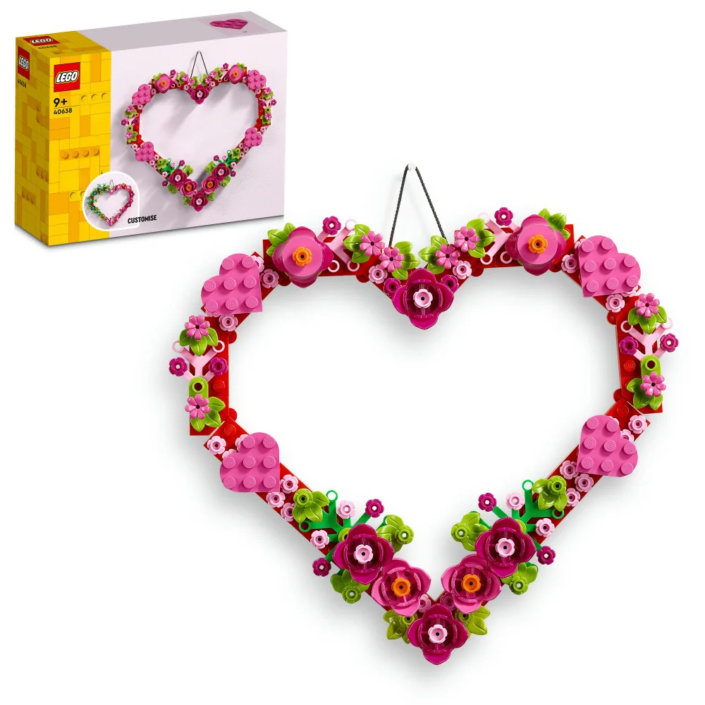 LEGO Heart Ornament Building Toy for Kids 40638 Image 1