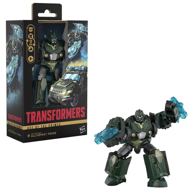 Transformers Age of the Primes Deluxe Class The Thirteen Alchemist Prime 5.5” Action Figure, 8+