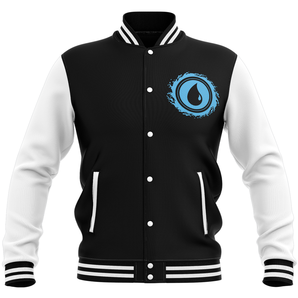 Magic: The Gathering Island Roundel Varsity Jacket - Black/White - S Image 1