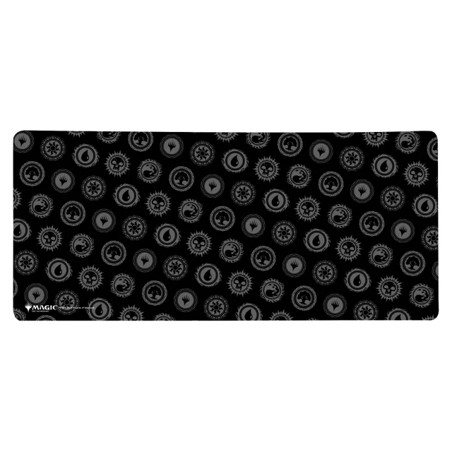 Magic: The Gathering Black And Grey Mana Pattern Gaming Mouse Mat