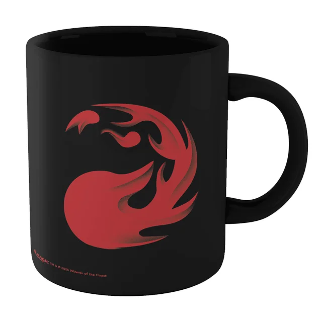 Magic: The Gathering Fire Mana Symbol Mug - Black
