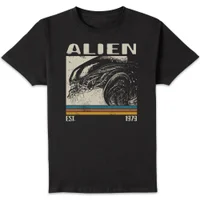 Alien Retro Bars Unisex T-Shirt - Black