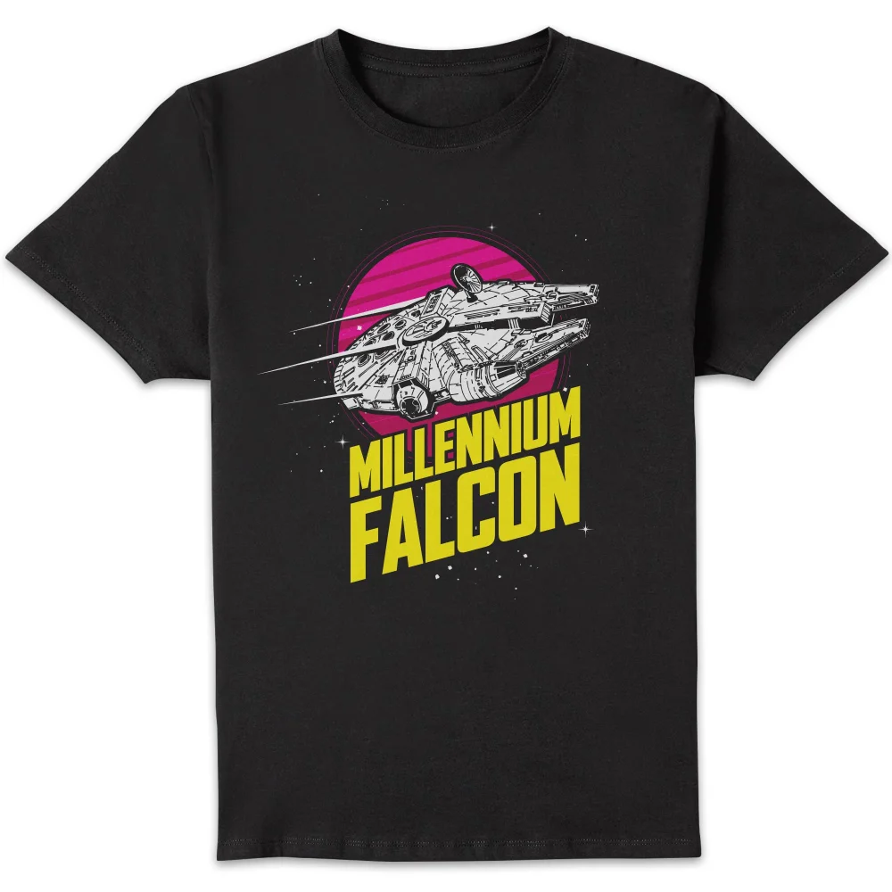 Star Wars Millennium Falcon Circle Unisex T-Shirt - Black - S Image 1