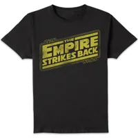 Star Wars Empire Strikes Back Logo Unisex T-Shirt - Black - undefined undefined