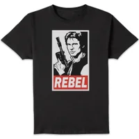 Star Wars Han Solo Rebel Unisex T-Shirt - Black