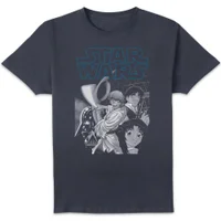 Star Wars Anime Poster Unisex T-Shirt - Navy