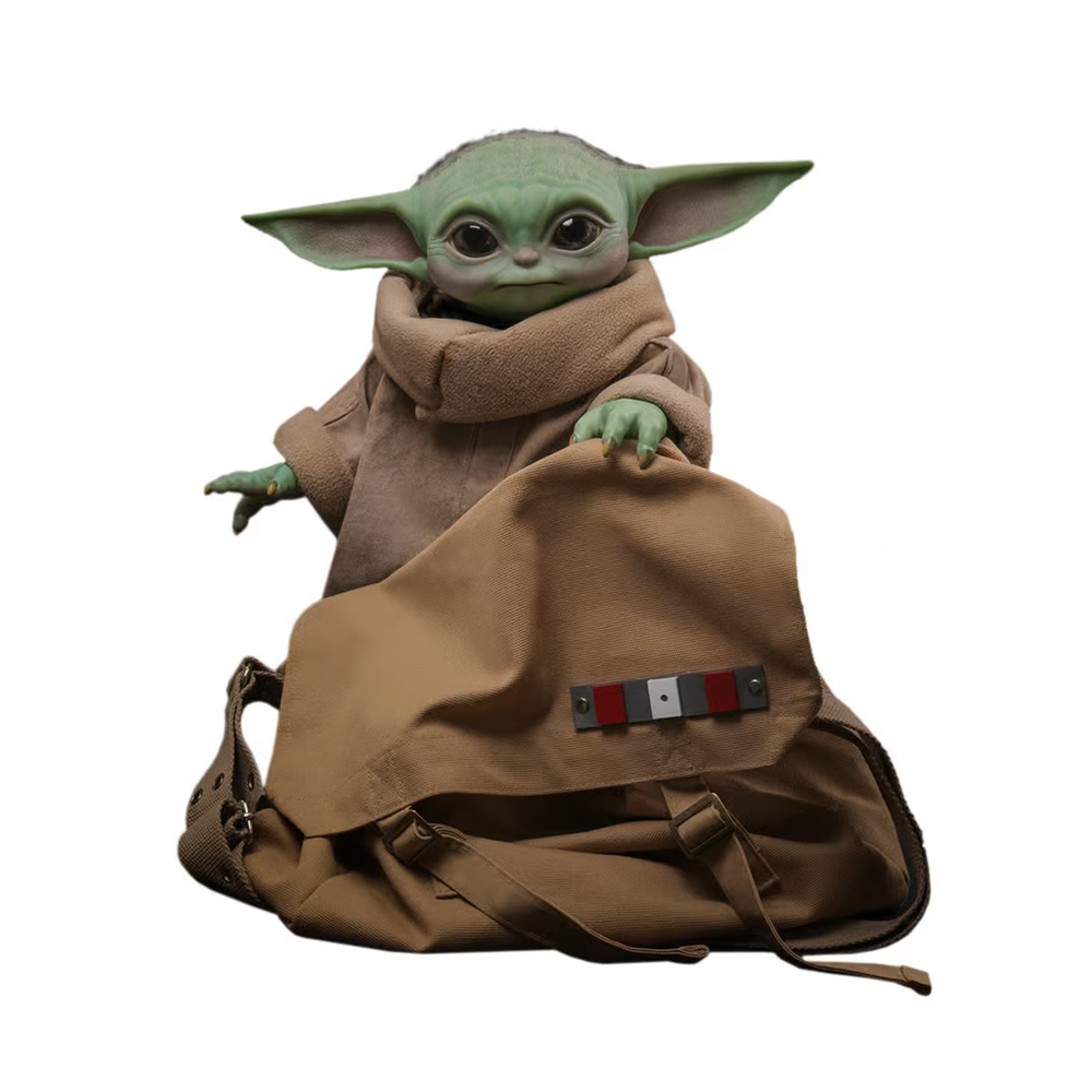 Hot Toys Star Wars 1/1 Grogu with Crossbody Bag Image 1