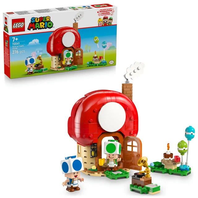 LEGO® Super Mario™ Party at Toad’s House Toy for Boys, Girls and Any Fans 72041