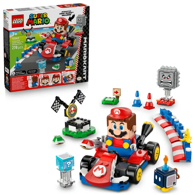 LEGO® Super Mario™: Mario Kart™ – Interactive LEGO® Mario™ & Standard Kart 72043